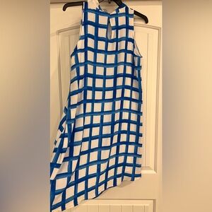 Mud Pie Blue and White Checkered Dress